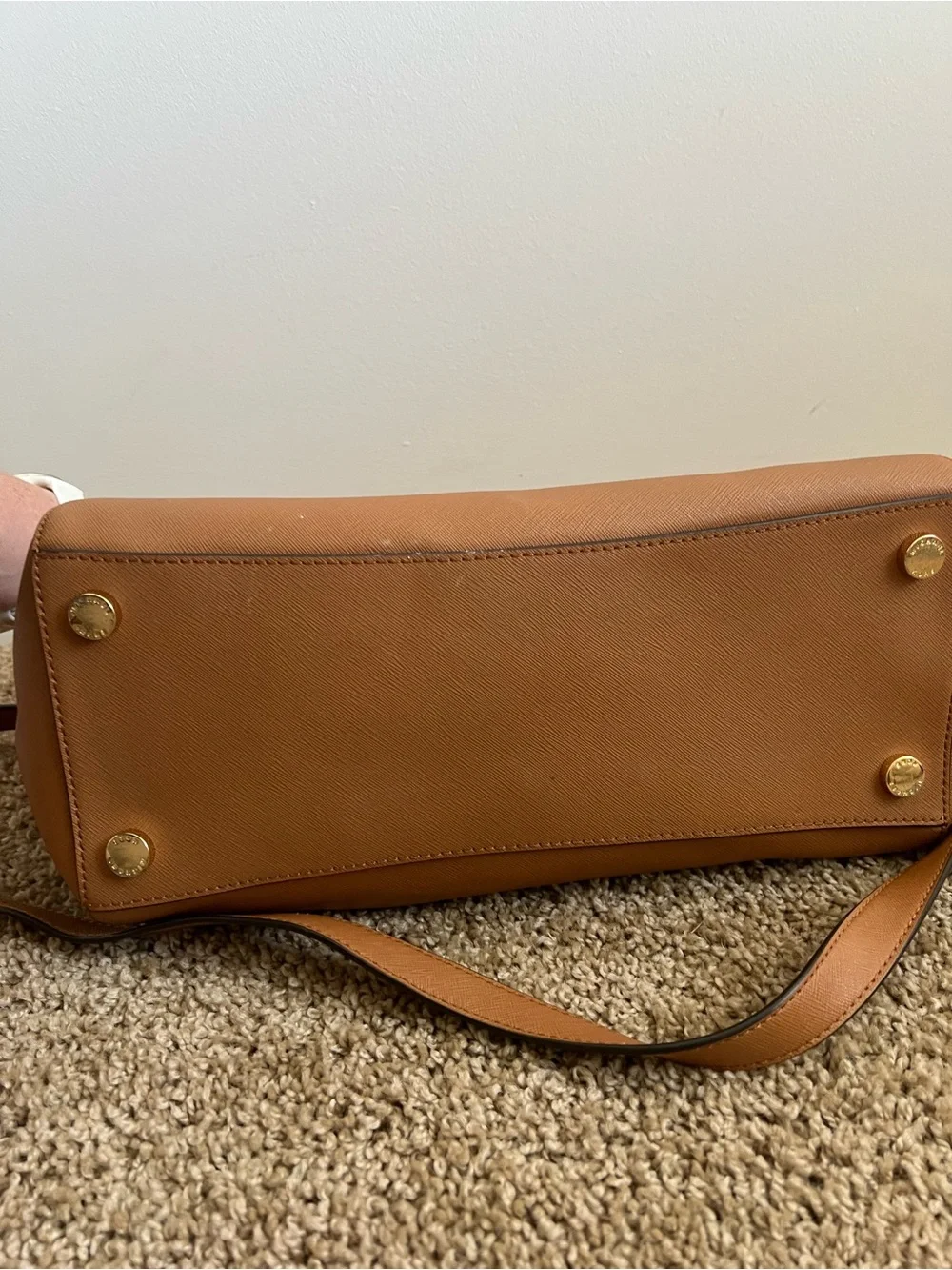 Michael Kors Cognac Brown Leather Purse & Matching Wallet - Picture 9 of 11